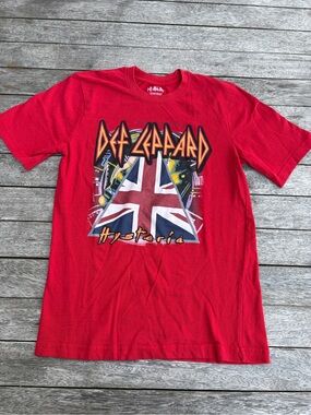 Def Leppard Hysteria Graphic Tee - Red